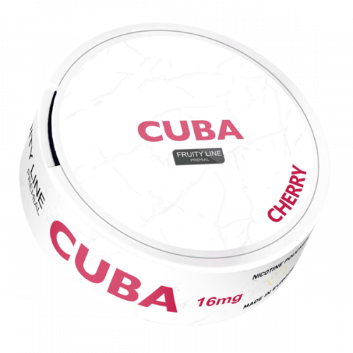 Nikotin pouches CUBA White Line Cherry ekstra sterk