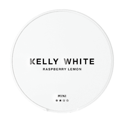 nikotin pouches kelly white bringebær sitron Mini Medium 6 mg