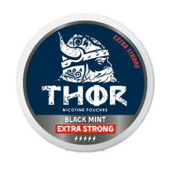 snus thor Black Mint X-Strong 12 mg tobakksfri