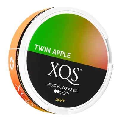 Twin Apple Light fruktiga nikotinportionspåsar från XQS